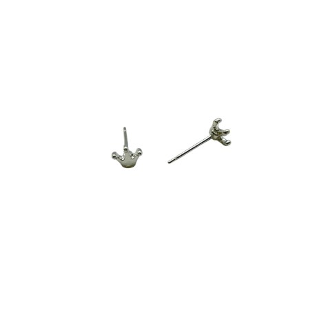 earringa stud silver steel grown